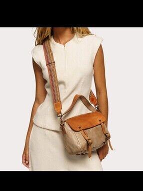 LUSHER/AU79 collaboration crossbody 2 way mini messanger bag.